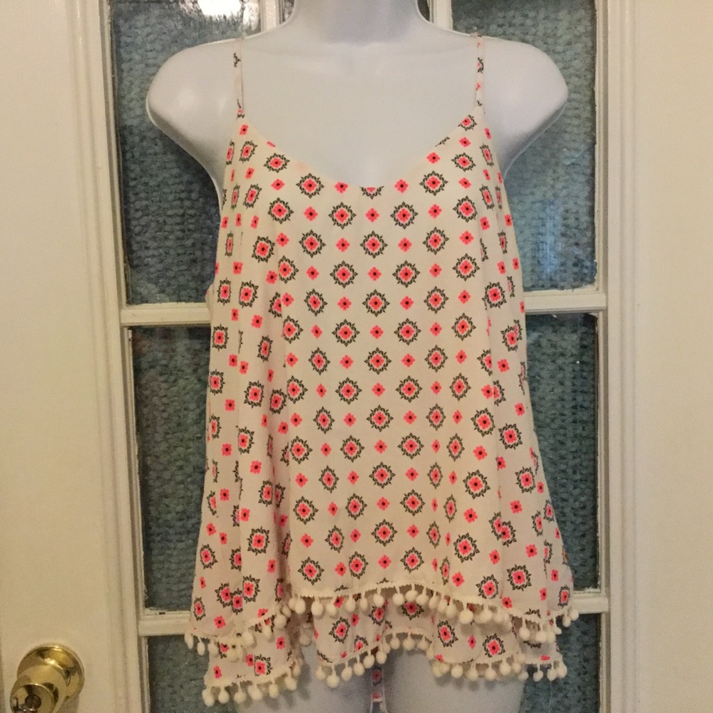 Moa Moa spaghetti strap tank top size Large